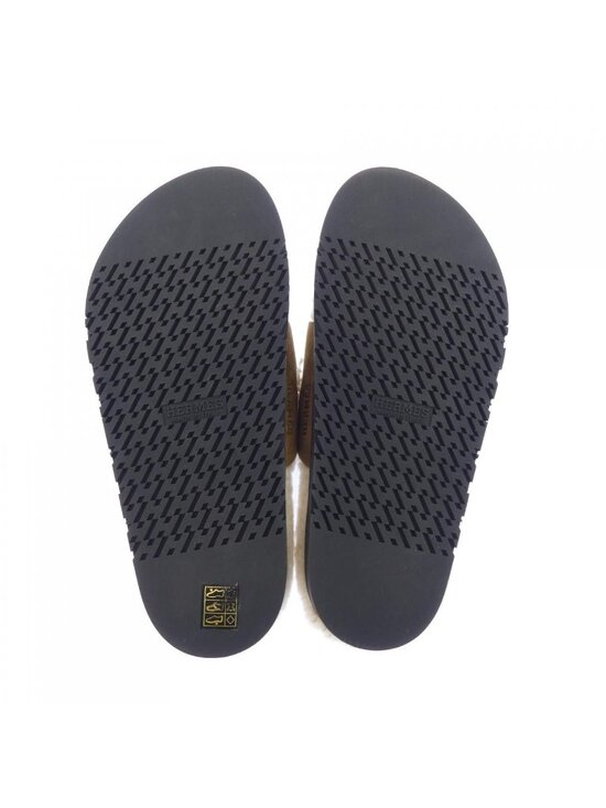 Hermes Chypre Sandals Brown main image 6